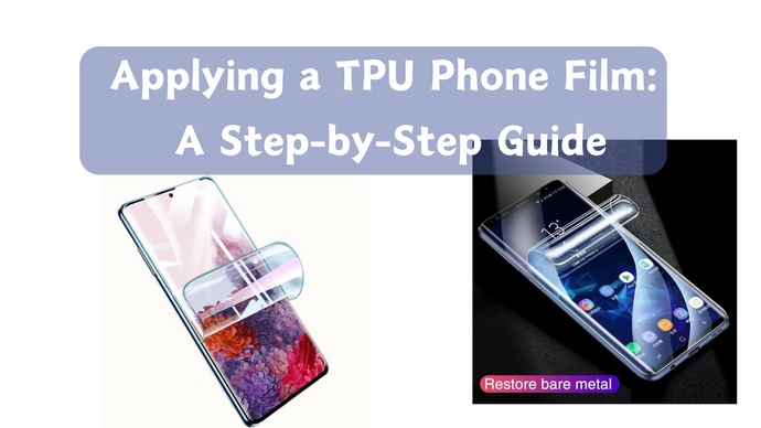 Tutoriel de guide d'application du protecteur d'écran en film hydrogel TPU