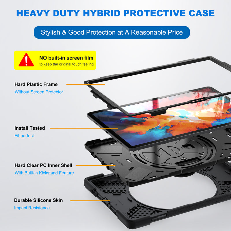 Load image into Gallery viewer, Lenovo Tab P11 Pro 2020 11.5&quot; Inch Tablet (TB-J706 &amp; TB-J716) 360 Rotation Heavy Duty Kid Friendly Handle Case - Polar Tech Australia
