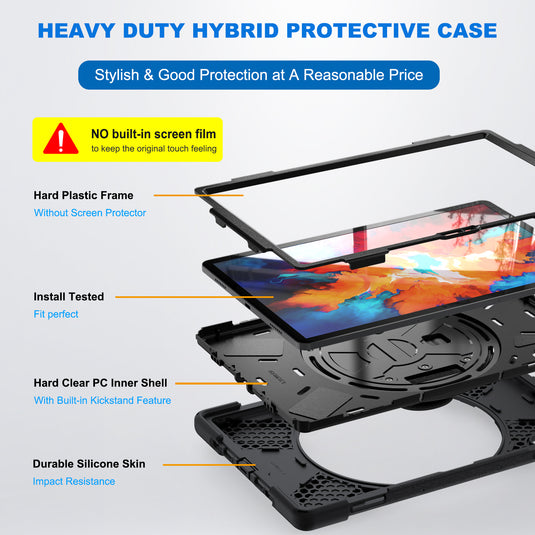 Lenovo Tab P11 Pro 2020 11.5" Inch Tablet (TB-J706 & TB-J716) 360 Rotation Heavy Duty Kid Friendly Handle Case - Polar Tech Australia