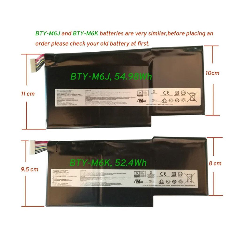 Chargez l&#39;image dans la visionneuse de la galerie, [BTY-M6J] MSI GS63 7RD-077AU / GS63VR 7RF-218NE Series Replacement Battery - Polar Tech Australia
