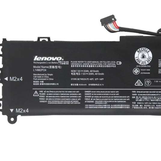 [L14M2P24] Lenovo LdeaPad 100-14IBY / 500S-13ISK L14L2P22 L14S2P22 L14M2P23 L15M2PB6 Replacement Battery - Polar Tech Australia