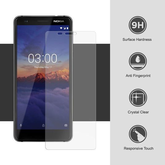 Nokia 3.1 C - Full Covered 9H Tempered Glass Screen Protector