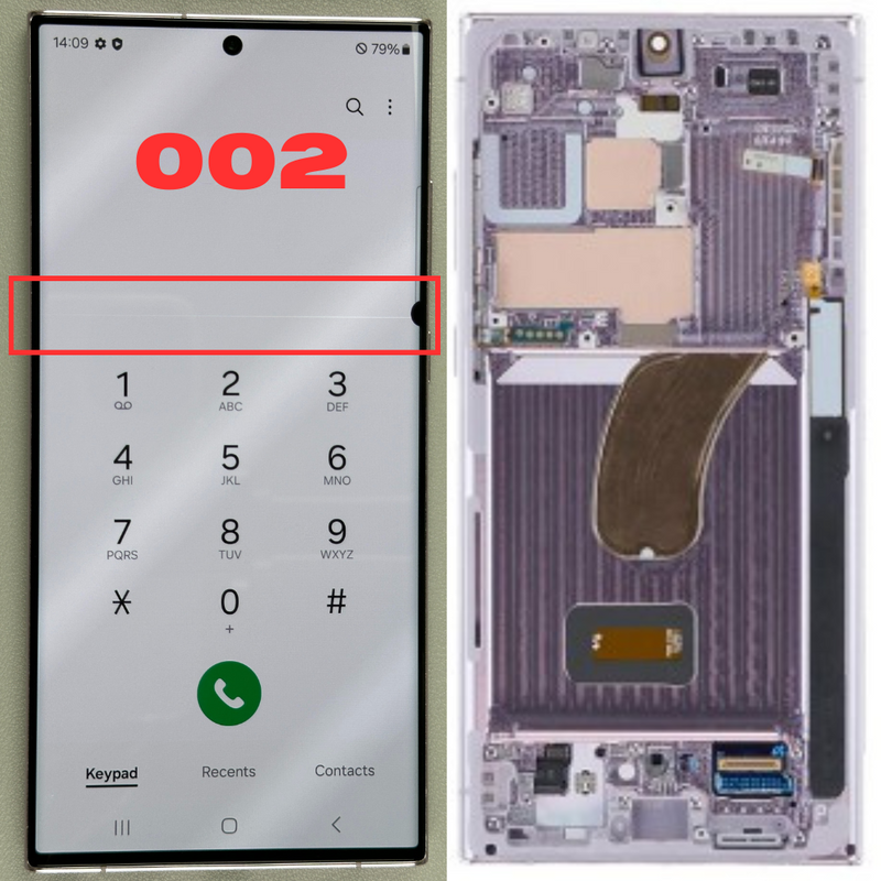 Load image into Gallery viewer, [Grade B][With Frame] Samsung Galaxy S23 Ultra (SM-S918) LCD Touch Digitizer Screen Assembly - Polar Tech Australia
