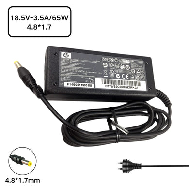 [18.5V-3.5A/65W][4.8*1.7] HP COMPAQ NC4000 NC4200 NC6000 NC6100 B3800 M2000 PR2800 V2000 V4000 DV1000 DV1300 DV1400 Laptop AC Power Supply Adapter Charger