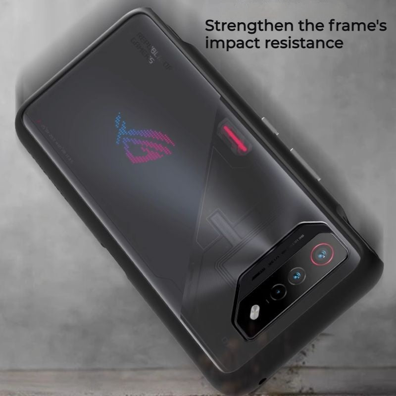 Chargez l&#39;image dans la visionneuse de la galerie, ASUS Rog Phone 7 &amp; 7 Ultimate - Transparent &amp; Matte Military-grade Shockproof Heavy Duty Series Case
