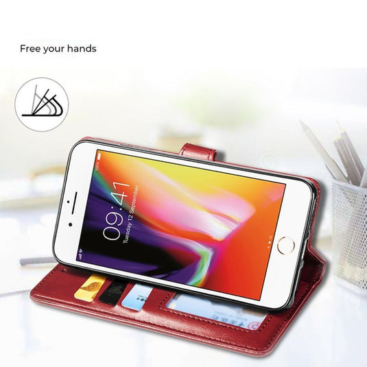 [With Card Slot] Asus Zenfone 7 - Business PU Leather Flip Case Essentials Series Case