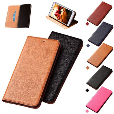 [With Card Slot] Asus Zenfone 7 - Full Cover Shockproof Flip Genuine Leather Series Soft Case