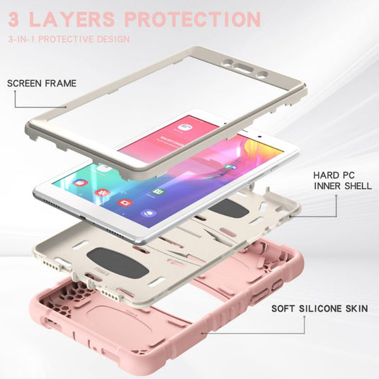 [Built-in Stand] Samsung Galaxy Tab A7 lite 8.7" 2021 (T220/T225) - Full Cover Silicone Shockproof Case