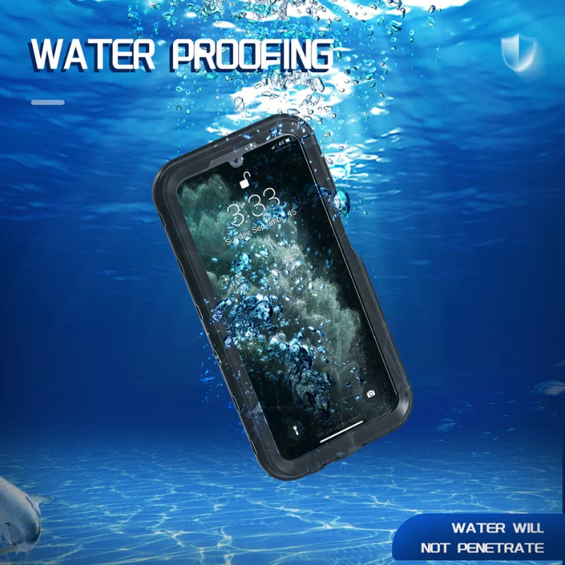 Cargue la imagen en el visor de la galería, [2 meters] Samsung Galaxy A13 4G (A135) - Full Protective Waterproof Case With Built-in Screen Fingerprint Protector
