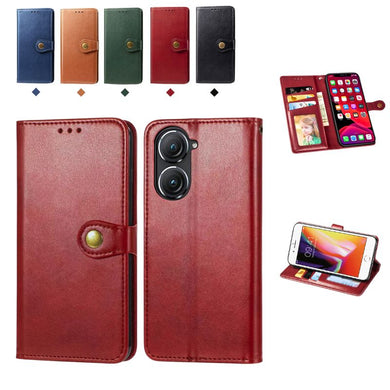 [With Card Slot] Asus Zenfone 9 - Business PU Leather Flip Case Essentials Series Case