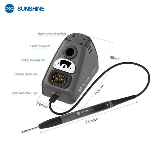 [S210 Pro] SUNSHINE Smart & Portable Electric Soldering Iron