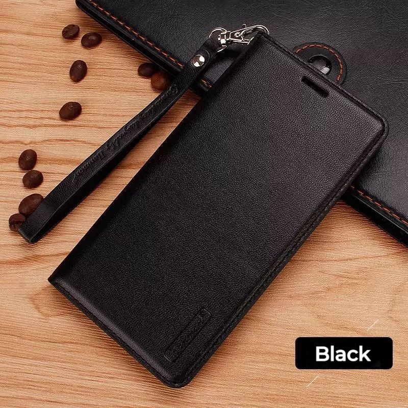 Cargue la imagen en el visor de la galería, [With Card Slot] ASUS Zenfone 10 - Hanman Premium Quality Leather Flip Wallet Series Soft Case With lanyard
