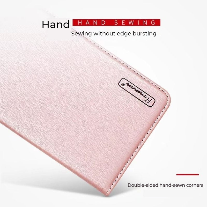 Load image into Gallery viewer, [With Card Slot] ASUS Zenfone 9 - Hanman Premium Quality Leather Flip Wallet Series Soft Case With lanyard
