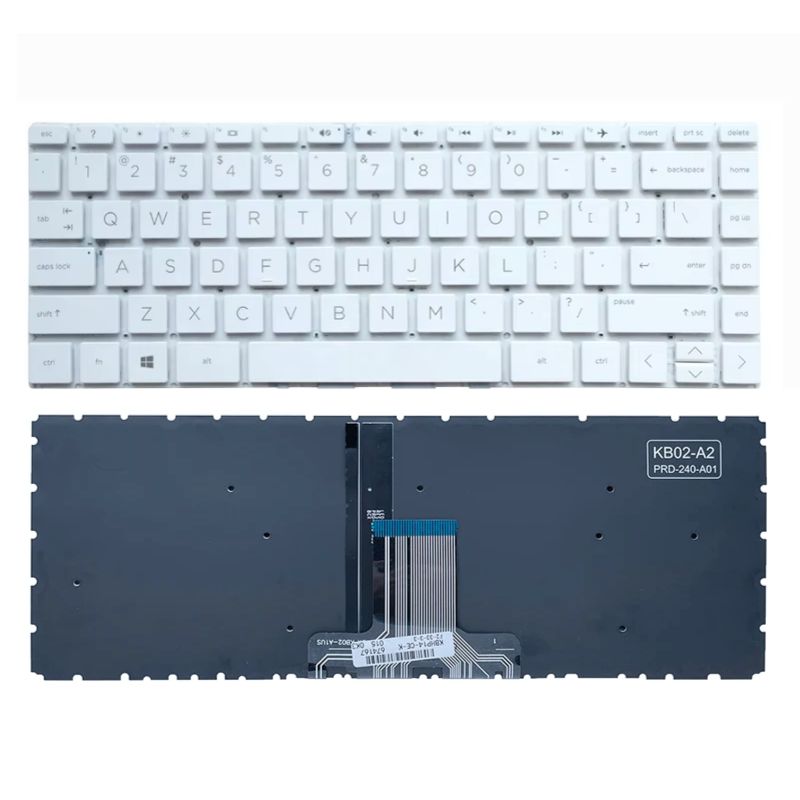 Load image into Gallery viewer, HP TPN-W125 TPN-Q186 TPN-Q189 TPN-Q187 TPN-C131 TPN-Q188 TPN-W190 TPN-14M-BA TPN-14-BS Series - Laptop Keyboard With Back Light US Layout
