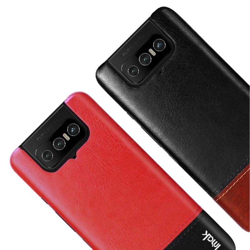 Cargue la imagen en el visor de la galería, ASUS Zenfone 8 Flip / ZS672KS - Shockproof Slim Leather Essentials Series Case
