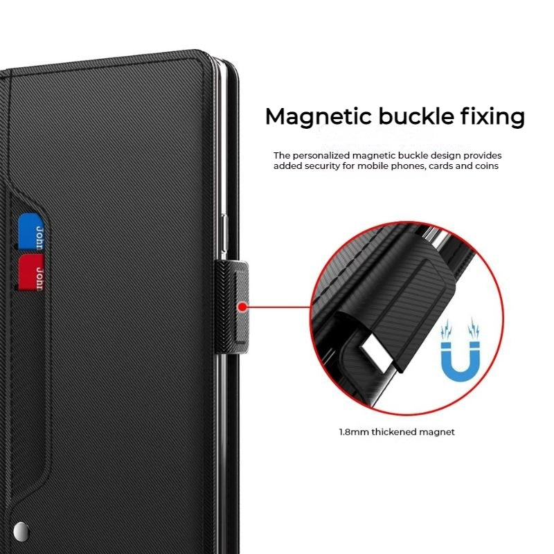 Load image into Gallery viewer, [With Card Slot] Asus Zenfone 8 Flip - Premium PU Leather Magnetic Flip Clasp Wallet Series Case
