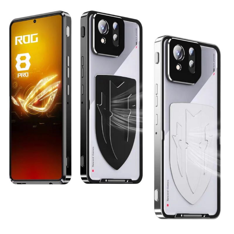 Chargez l&#39;image dans la visionneuse de la galerie, ASUS Rog Phone 8 &amp; 8 Pro - Transparent Cooling Phone Essentials Series Case With Metal Lens Cover
