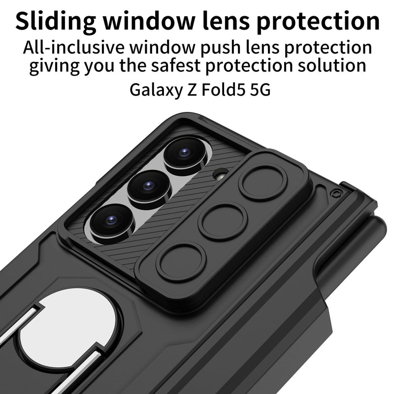 Cargue la imagen en el visor de la galería, Samsung Galaxy Z Fold 5 (SM-F946) Heavy Duty Drop Proof Camera Protection Ring Holder Case - Polar Tech Australia
