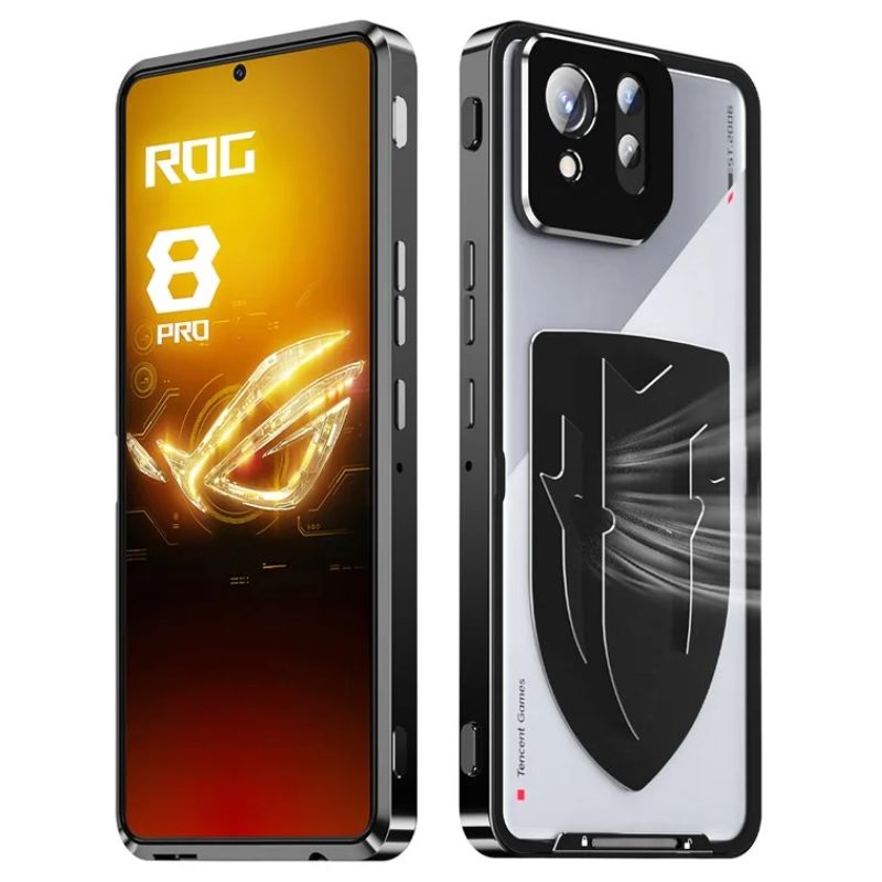 Chargez l&#39;image dans la visionneuse de la galerie, ASUS Rog Phone 8 &amp; 8 Pro - Transparent Cooling Phone Essentials Series Case With Metal Lens Cover
