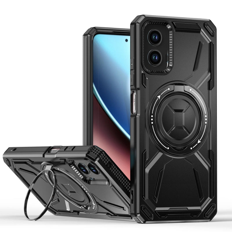 Chargez l&#39;image dans la visionneuse de la galerie, Motorola Moto G Play (2023) - Golden Armor Generation 2 Magnetic Stand Heavy Duty Series Case
