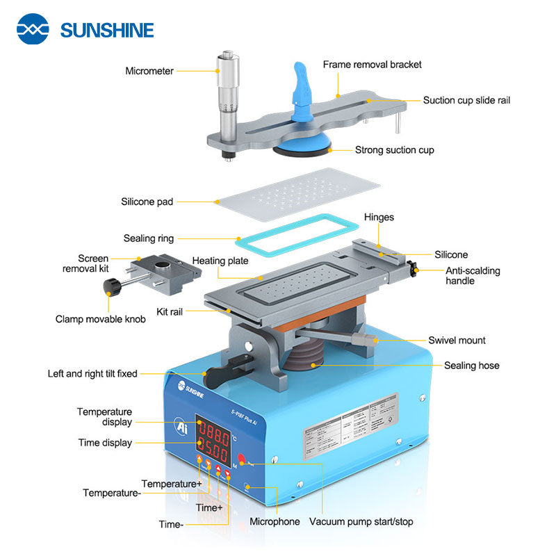 Chargez l&#39;image dans la visionneuse de la galerie, [S-918F Plus] SUNSHINE AI 5-in-1 Curved Screen Separator
