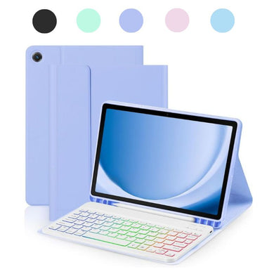 [Detachable Keyboard][With RGB Backlit][Square Keycaps] Samsung Galaxy Tab S9 Plus & S9 FE Plus 12.4