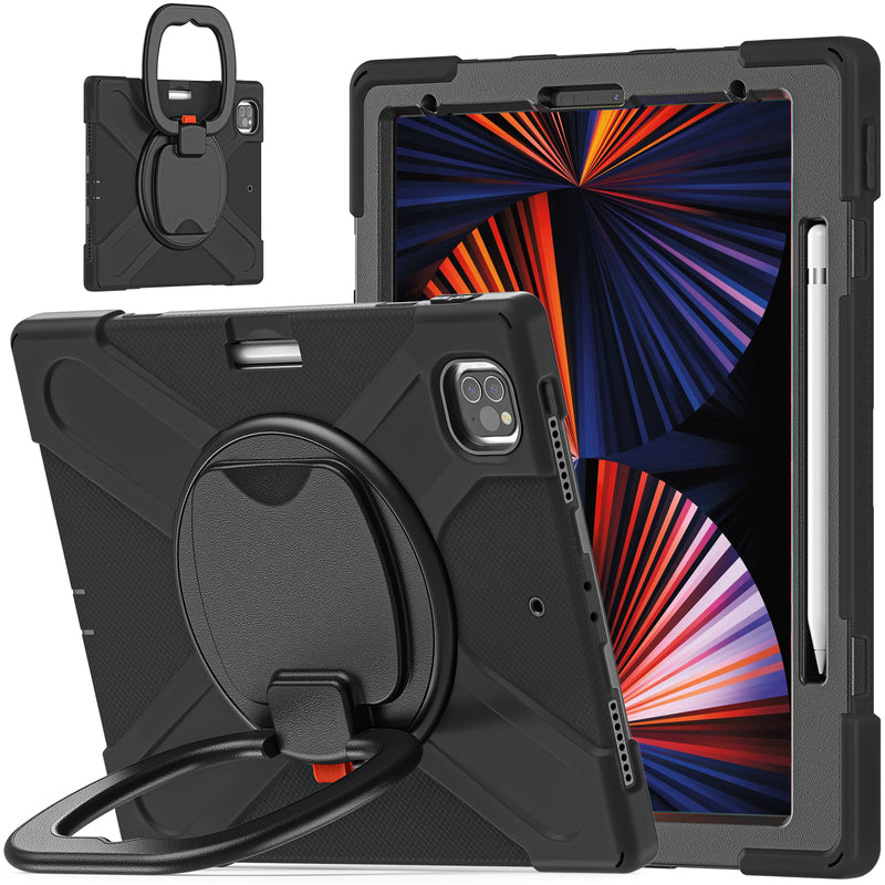 Chargez l&#39;image dans la visionneuse de la galerie, Apple iPad Pro 12.9&quot; 3rd/4th/5th/6th Gen 360 Degree Rotation Heavy Duty EVA Kid Friendly Ring Holder Stand Case - Polar Tech Australia
