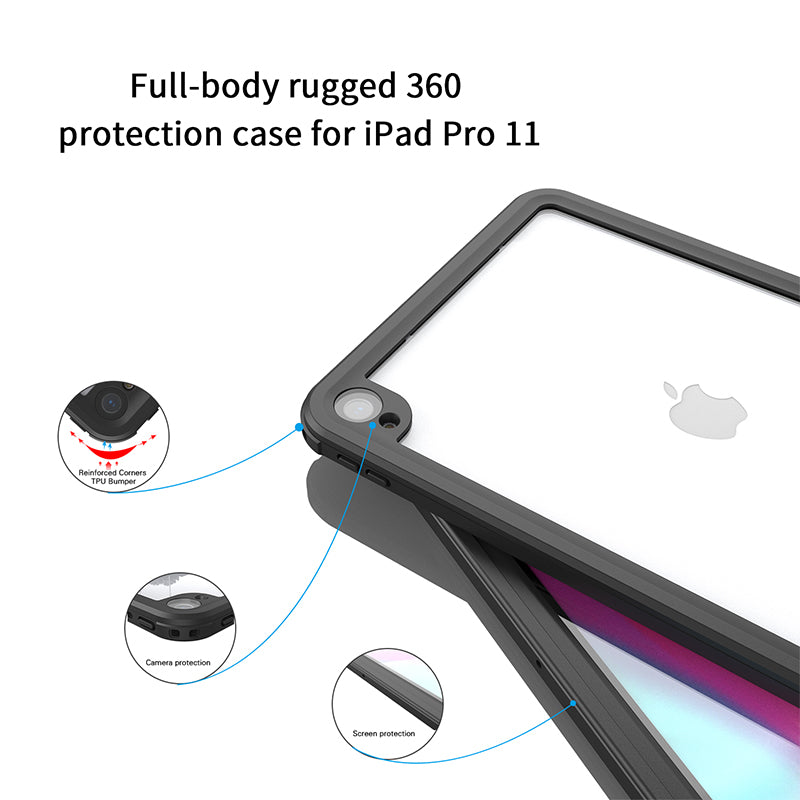 Cargue la imagen en el visor de la galería, Apple iPad Pro 11&quot; 2018 Version Shellbox Waterproof Heavy Duty Lifeproof Style Case - Polar Tech Australia
