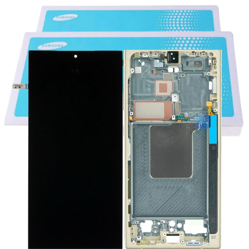 Chargez l&#39;image dans la visionneuse de la galerie, [Samsung Service Pack] Samsung Galaxy S24 Ultra 5G (SM-S928B) OLED LCD Touch Digitizer Screen Assembly With Frame - Polar Tech Australia
