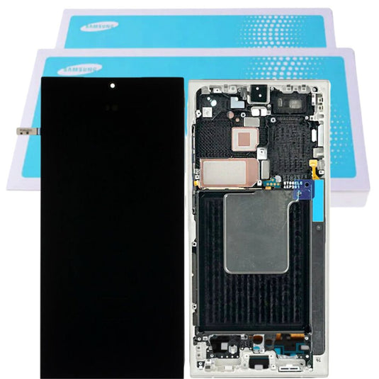 [Samsung Service Pack] Samsung Galaxy S24 Ultra 5G (SM-S928B) OLED LCD Touch Digitizer Screen Assembly With Frame - Polar Tech Australia