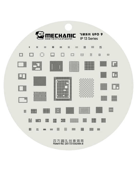 [Mechanic] [Stencil] iPhone 6 To 13 Series UFO Series BGA Reballing Stencil Full Set