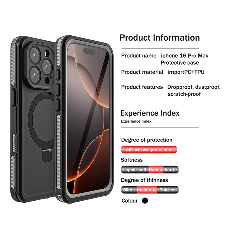 Load image into Gallery viewer, [TB Series][Magsafe Compatible] Apple iPhone 16 / 16 Plus / 16 Pro / 16 Pro Max - Redpepper Full Covered Waterproof Heavy Duty Tough Armor Case
