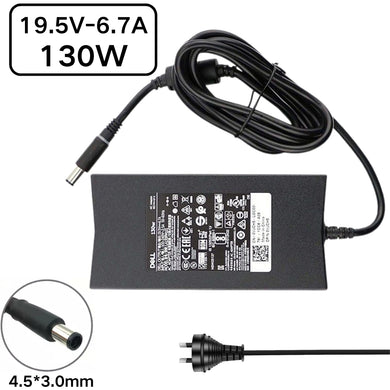 [130W/19.5V-6.67A][4.5*3.0] Adaptador de corriente CA para computadora portátil Dell XPS Precision Cargador para computadora portátil (enchufe AU)