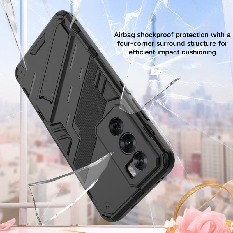 Cargue la imagen en el visor de la galería, OPPO Reno12/Pro - Armored Style Shockproof Stand Phone Case
