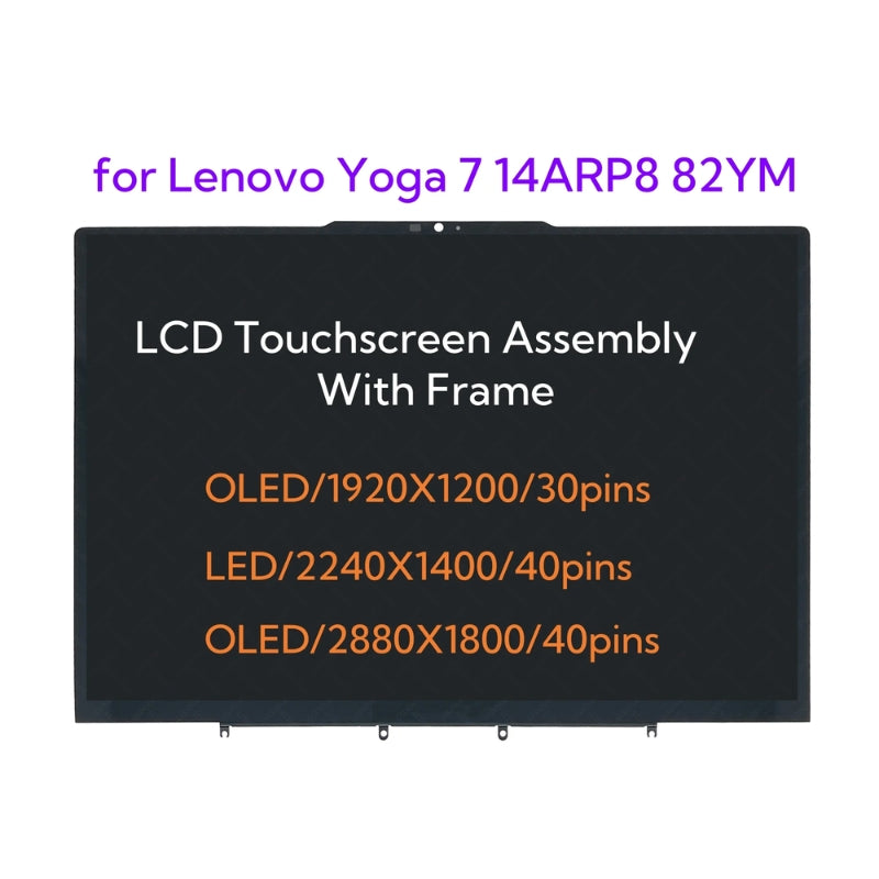 Load image into Gallery viewer, Lenovo Yoga 7 &amp; 7i-14IAL7 &amp; Yoga 7i-14IRL8 14 Inch Touch Digitizer Display LCD Screen Assembly
