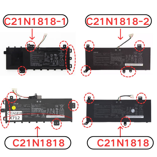 [C21N1818 / C21N1818-1 / C21N1818-2] ASUS VivoBook X412 / X512 / X712 Series - Replacement Battery