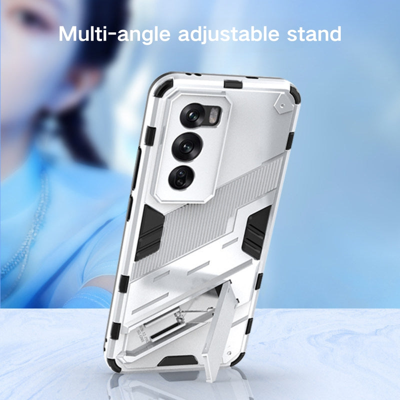 Cargue la imagen en el visor de la galería, OPPO Reno12/Pro - Armored Style Shockproof Stand Phone Case
