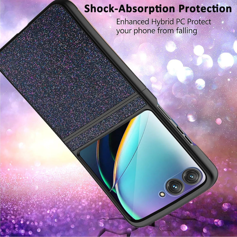 Chargez l&#39;image dans la visionneuse de la galerie, Motorola Razr 40 Ultra - Glitter Sparkly Silicone Full Coverage Shockproof Phone Case
