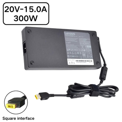 [20V-15A/300W][Cuadrado amarillo] Lenovo Legion 7 Gaming Laptop Adaptador de fuente de alimentación de CA Cargador