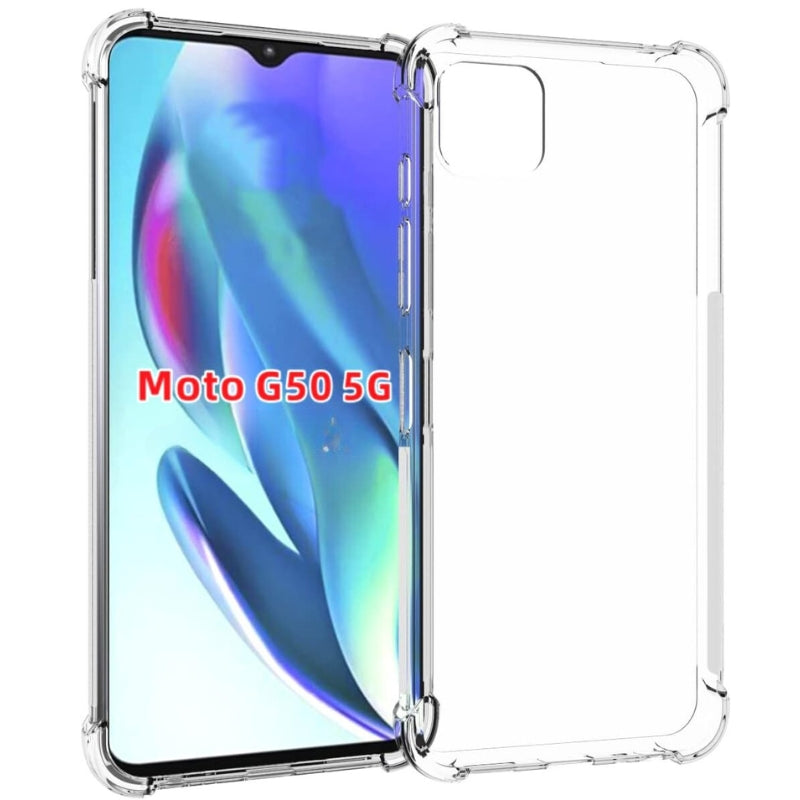 Chargez l&#39;image dans la visionneuse de la galerie, Motorola Moto G50 5G - AirPillow Cushion Transparent Soft Clear TPU Four Corners Protective Case
