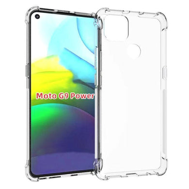 Motorola Moto G9 Power - AirPillow Cushion Transparent Soft Clear TPU Four Corners Protective Case