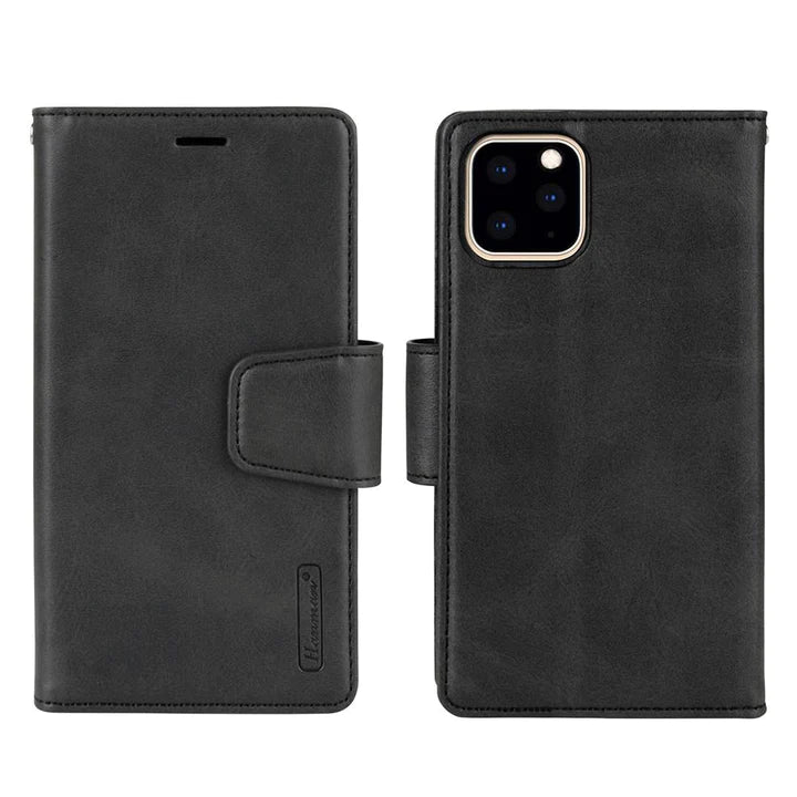 Chargez l&#39;image dans la visionneuse de la galerie, [2 in 1 Magnetic Detachable] Apple iPhone 15/15 Plus/15 Pro/15 Pro Max Hanman Miro Flip Wallet Leather Case - Polar Tech Australia
