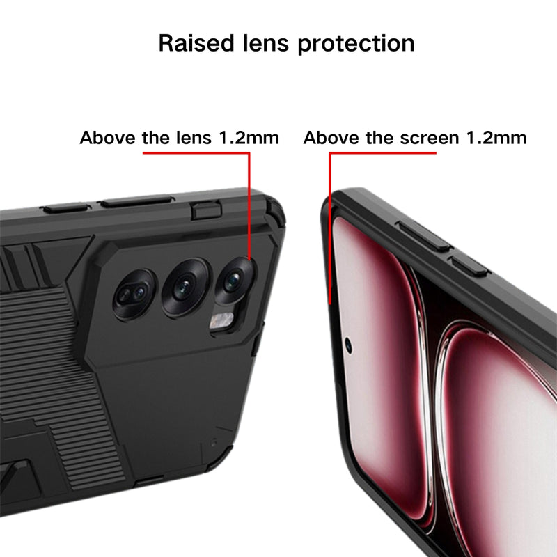 Cargue la imagen en el visor de la galería, OPPO Reno12/Pro - Armored Style Shockproof Stand Phone Case
