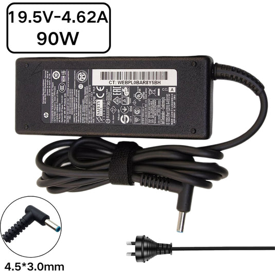 [19,5 V-4,62 A/90 W] [4,5 x 3,0 pointe bleue] HP Pavilion Spectre EliteBook chargeur adaptateur d'alimentation secteur pour ordinateur portable