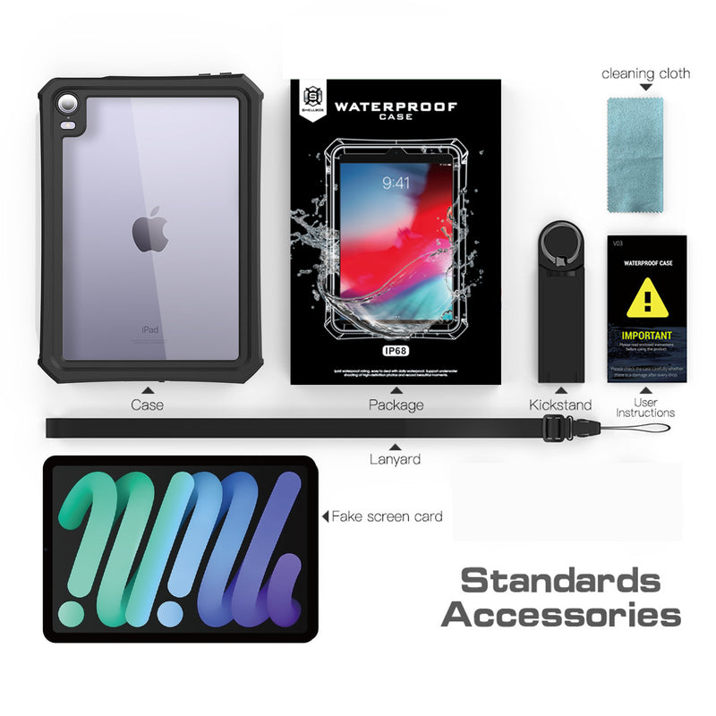 Cargue la imagen en el visor de la galería, Apple iPad Mini 6 Shellbox Waterproof Heavy Duty Lifeproof Style Case - Polar Tech Australia
