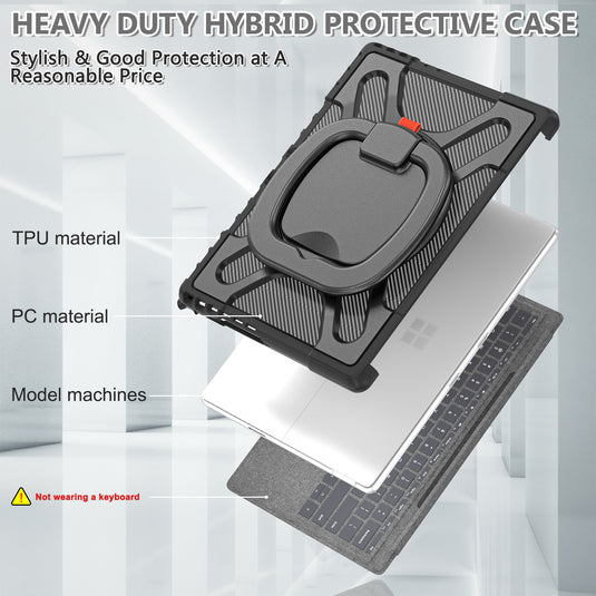 Microsoft Surface Pro 8 (1983) - 360 Degree Rotate Shockproof Heavy Duty Tough Stand Case Cover With Pen Holder - Polar Tech Australia