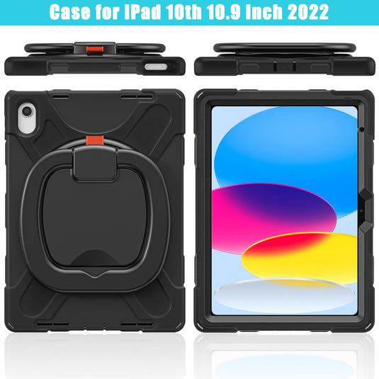 Apple iPad 10th 2022 10.9“ EVA Kid Friendly Heavy Duty Ring Holder Stand Case - Polar Tech Australia