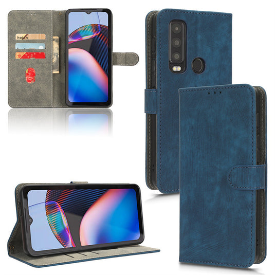 [With Card Solt] Motorola Moto Defy 2 - Flip Folio Case with Card Holders Leather Wallet Case