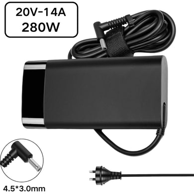 [20 V-14 A/280 W] [4,5 x 3,0] Chargeur adaptateur d'alimentation secteur pour ordinateur portable de jeu HP Omen 17