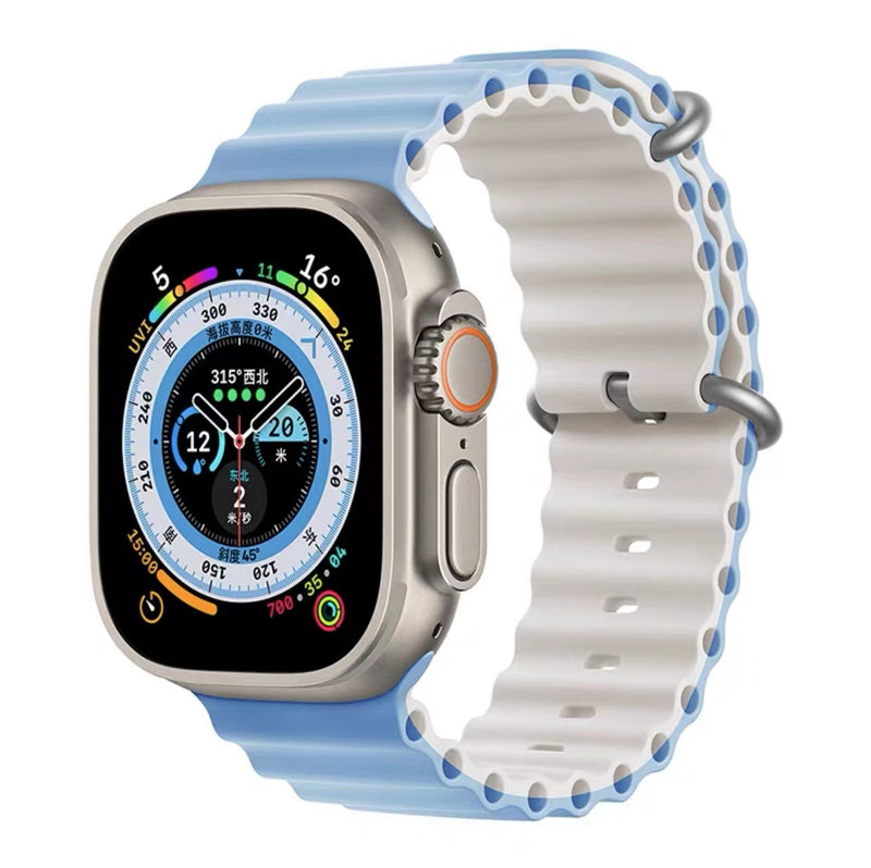 Cargue la imagen en el visor de la galería, Apple Watch 1/2/3/4/5/SE/6/7/8 Sport Silicone Adjustable Soft Breathable Replacement Wristbands Strap - Polar Tech Australia
